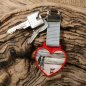 Preview: Schluesselanhaenger mit Foto Herz rot einseitig Beispiel Vorderseite Preview: Schluesselanhaenger mit Foto Herz rot einseitig Beispiel Vorderseite