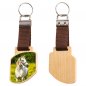 Preview: Schluesselanhaenger Swing aus Holz mit Foto einseitig Preview: Schluesselanhaenger Swing aus Holz mit Foto einseitig